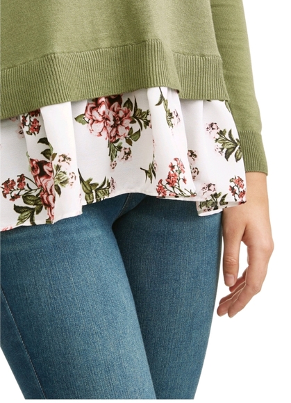 Women's Two-fer sweater - Picture 2 of 3